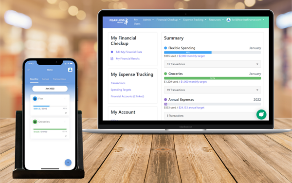 App dashboard view